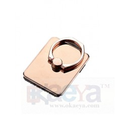 OkaeYa Phone Ring Buckle The Best of Planet Simple & Stylish Metal Creative Multifunctional Ring Buckle Lazy Drop-Paste Generic Mobile Phone Holder & its Size 4cm*3.5cm in Rose Gold Color